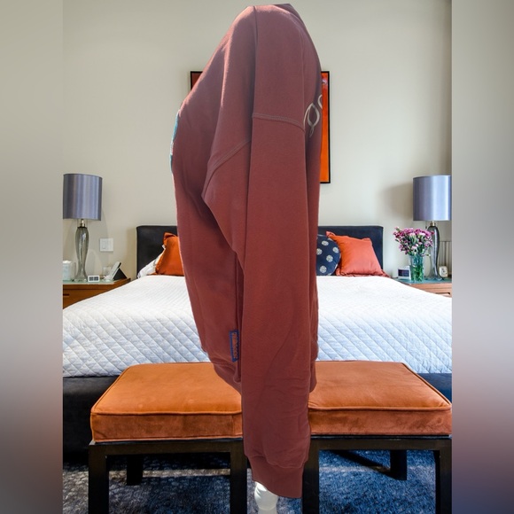 Damson Madder Flower Applique Crew Neck UNISEX Sweatshirt size medium by UO. NWT - Picture 7 of 14